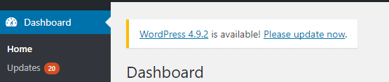 Wordpress Dashboard Notifications